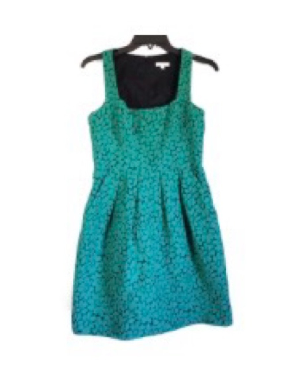 Shoshanna Anthropologie Jacquard Floral Daisy Print Dress with Pockets